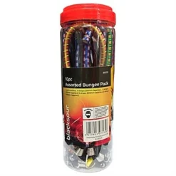 Blackspur Assorted Bungee Elastic Straps Cords Pack Of 10