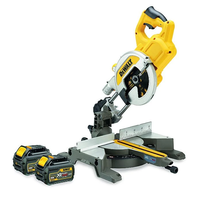 Dewalt DCS777T2 54V FlexVolt 216mm Cordless Mitre Saw 2 X 6.0Ah Batteries 2 Dewalt DCS777T2 54V FlexVolt 216mm Cordless Mitre Saw 2 X 6.0Ah Batteries - Image 2