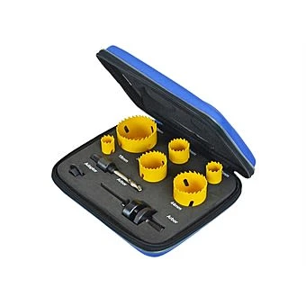 Faithfull 9 Piece HoleSaw Kit FAIHSKIT 1 Faithfull 9 Piece HoleSaw Kit FAIHSKIT