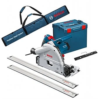 Bosch GKT55GCE Professional Plunge Saw With 2 1.4m X Rails & Connector 1 Bosch GKT55GCE Professional Plunge Saw With 2 1.4m X Rails & Connector