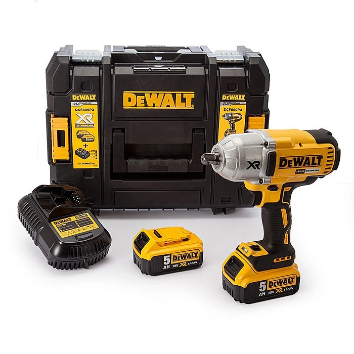 Dewalt DCF899P2 18V XR 1/2" High Torque Impact Wrench 2 X 5.0Ah Batteries 2 Dewalt DCF899P2 18V XR 1/2" High Torque Impact Wrench 2 X 5.0Ah Batteries - Image 2