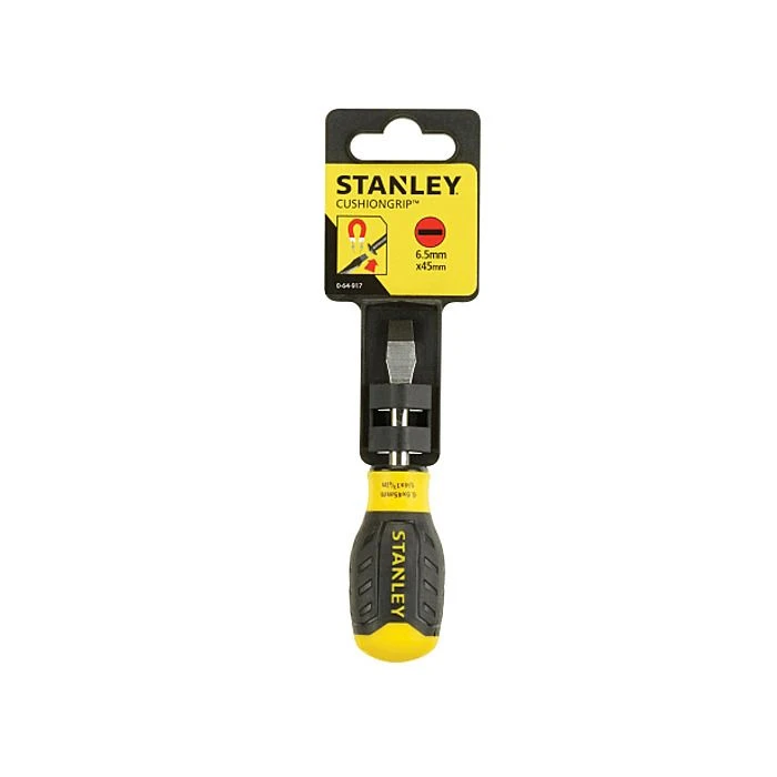 Stanley 6.5x45mm Cushion Grip Slot Screwdriver 064917 2 Stanley 6.5x45mm Cushion Grip Slot Screwdriver 064917 - Image 2