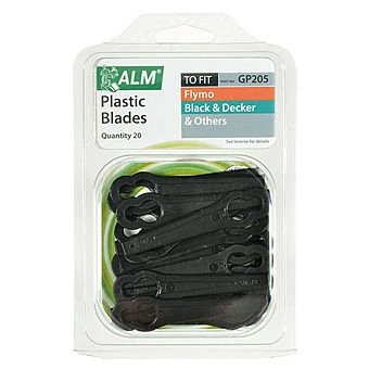 ALM GP205 Plastic Clip-on Mower Blades X20 (Replaces A6072, A6086, 5148257-02/4, FLY012) 1 ALM GP205 Plastic Clip-on Mower Blades X20 (Replaces A6072, A6086, 5148257-02/4, FLY012)