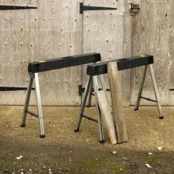 Stanley 1-97-475 Fold Up Saw Horse Twinpack Metal Leg -DeWALT || Draper || Bosch Sales Store 0093137 700