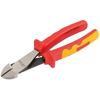 Draper 200mm VDE Approved Fully Insulated High Leverage Diagonal Side Cutters 1 Draper 200mm VDE Approved Fully Insulated High Leverage Diagonal Side Cutters