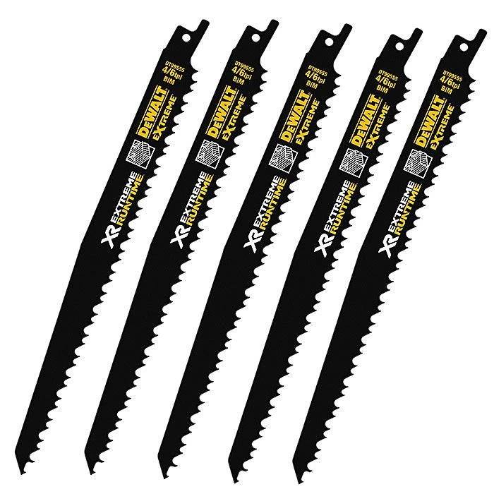 Dewalt DT99554 XR FlexVolt 152mm Reciprocating Saw Blades 5pk 2 Dewalt DT99554 XR FlexVolt 152mm Reciprocating Saw Blades 5pk - Image 2