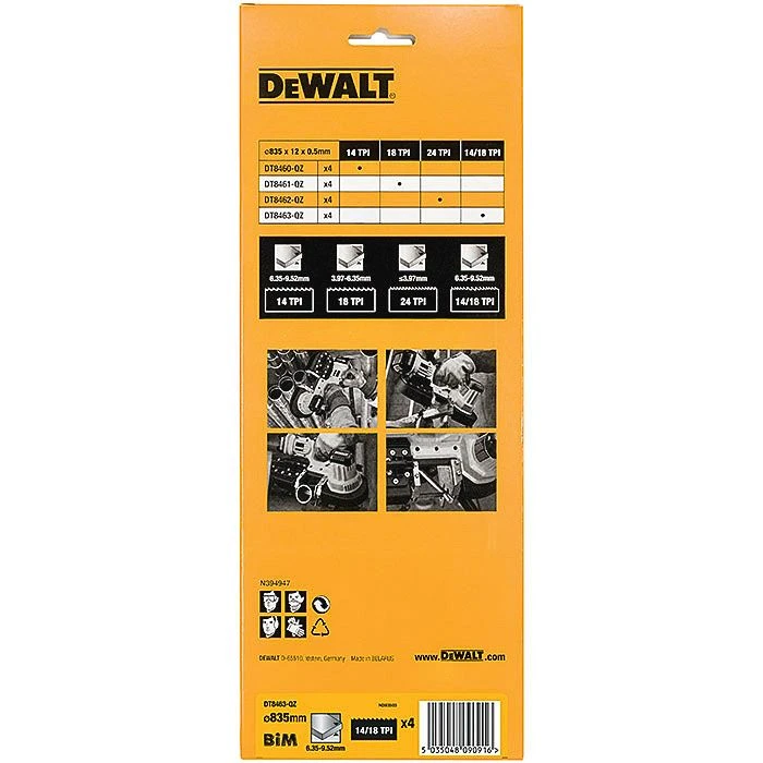 DeWalt DT8463 14/18TPI 4 X Replacement Bandsaw Blades For DCS371 4 DeWalt DT8463 14/18TPI 4 X Replacement Bandsaw Blades For DCS371 - Image 4