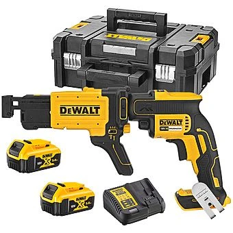 DeWalt DCF620P2K 18V Brushless Collated Drywall Screwdriver 2 X 5.0Ah Batteries 1 DeWalt DCF620P2K 18V Brushless Collated Drywall Screwdriver 2 X 5.0Ah Batteries