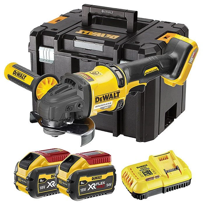 DeWalt DCG418X2 54V FlexVolt XR High Power 125mm Angle Grinder 2 X 9.0Ah Batteries 2 DeWalt DCG418X2 54V FlexVolt XR High Power 125mm Angle Grinder 2 X 9.0Ah Batteries - Image 2