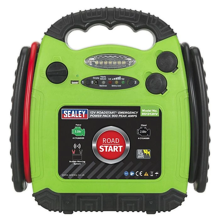 Sealey RS1312HV RoadStart Emergency Jump Starter Pack 900A 3 Sealey RS1312HV RoadStart Emergency Jump Starter Pack 900A - Image 3