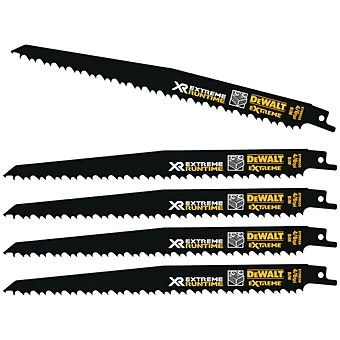 Dewalt DT99555 FlexVolt XR Reciprocating Saw Blades 6TPI 230mm 5 Pack 1 Dewalt DT99555 FlexVolt XR Reciprocating Saw Blades 6TPI 230mm 5 Pack