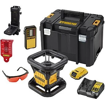 DeWalt DCE074D1R 18V XR Self Levelling Red Rotary Laser Kit 1 DeWalt DCE074D1R 18V XR Self Levelling Red Rotary Laser Kit