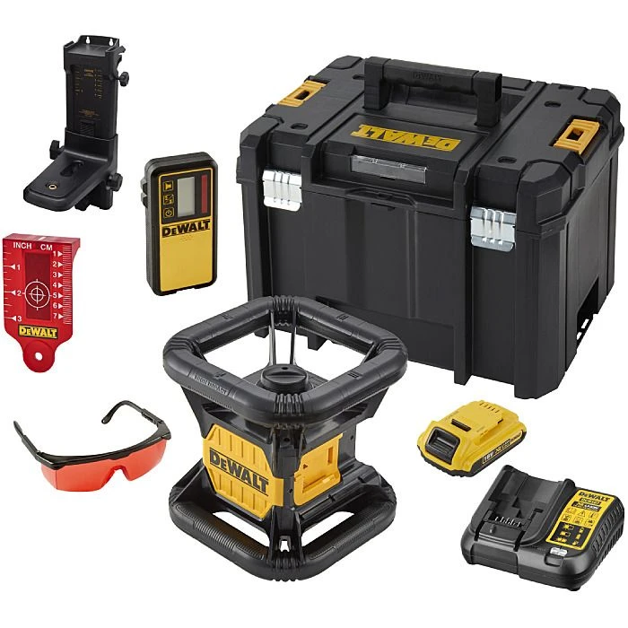 DeWalt DCE074D1R 18V XR Self Levelling Red Rotary Laser Kit 2 DeWalt DCE074D1R 18V XR Self Levelling Red Rotary Laser Kit - Image 2