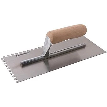 Silverline Square Notched Adhesive Trowel 6mm Teeth CB59 1 Silverline Square Notched Adhesive Trowel 6mm Teeth CB59