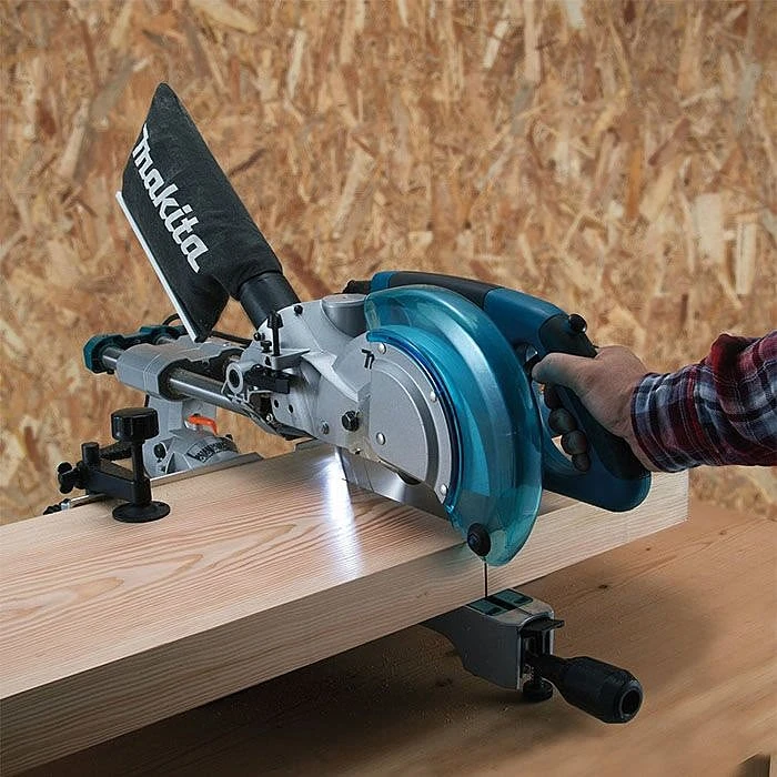 Makita LS0815FLN 216mm Sliding Compound Mitre Saw 5 Makita LS0815FLN 216mm Sliding Compound Mitre Saw - Image 5
