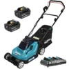 Makita DLM382CT2 Lawnmower 36v (2x18v) 38cm Lawn Mower With 2 X 5.0Ah Batteries