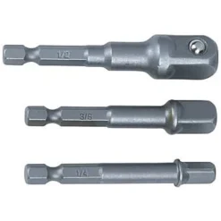 Bluespot 3 Piece Hex To Socket Adaptor Set