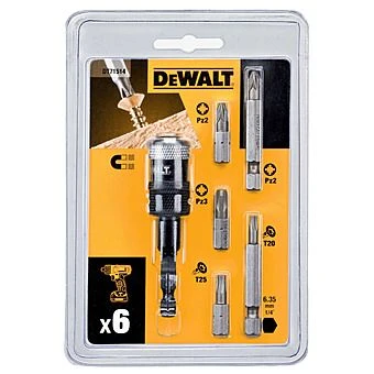 DeWalt 6 Piece Rapid Load Screwdriver Bit Set DT71514 1 DeWalt 6 Piece Rapid Load Screwdriver Bit Set DT71514