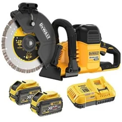 DeWalt DCS691X2 54V FlexVolt 230mm Cut-Off Saw 2 X 9.0Ah Batteries
