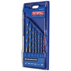 Faithfull 7 Piece Multi-Material Drill Bit Set FAIMCDSET7 -DeWALT || Draper || Bosch Sales Store 0104151 700