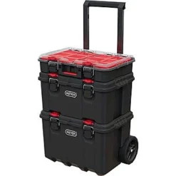 Keter Stack N'Roll System Inc. Rolling Unit, Toolbox & Organiser