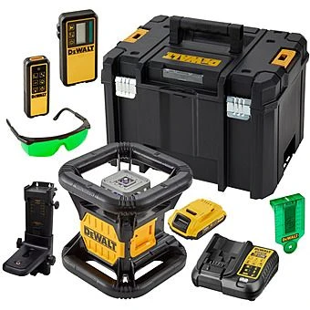 DeWalt DCE079D1G 18V XR Self Level Green Rotary Laser Kit 1 DeWalt DCE079D1G 18V XR Self Level Green Rotary Laser Kit