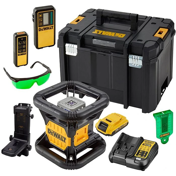 DeWalt DCE079D1G 18V XR Self Level Green Rotary Laser Kit 2 DeWalt DCE079D1G 18V XR Self Level Green Rotary Laser Kit - Image 2