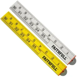 Faithfull FAIRULEFOLD Folding Rule ABS Plastic 1mtr -DeWALT || Draper || Bosch Sales Store 0106312 700